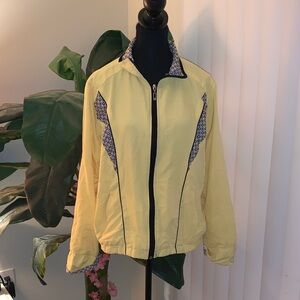 Three Hearts Yellow Bomber Jacket with Patterned Details